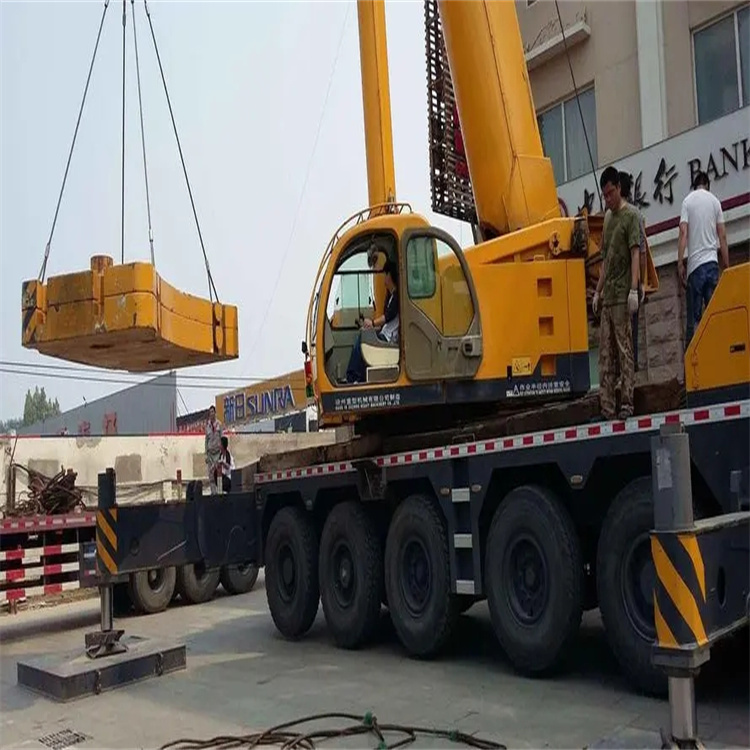 绍兴柯桥当地吊车出租|机器吊装|75吨|工厂搬迁服务